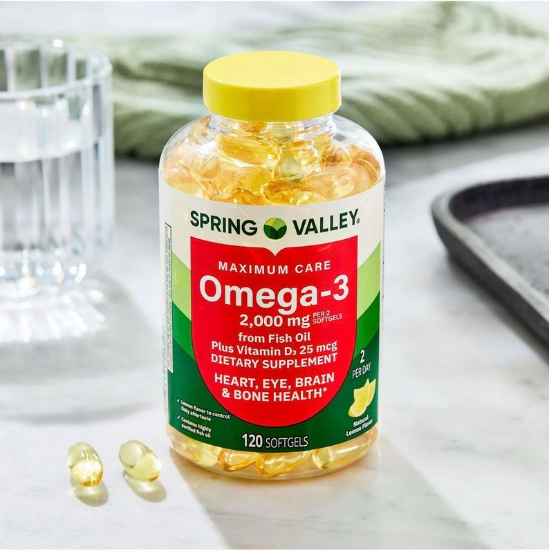 Omega-3 + Vitamina D3 2,000 mg. 120 Caps.