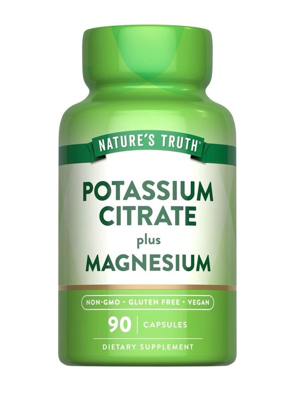 Citrato de Potasio  + Glicinato de Magnesio / Potassium Citrate plus Magnisum Glycinate 99 mg 90 caps