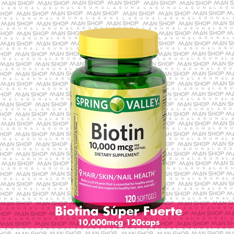 Biotina / Biotin 10,000 mcg. 120 Caps.