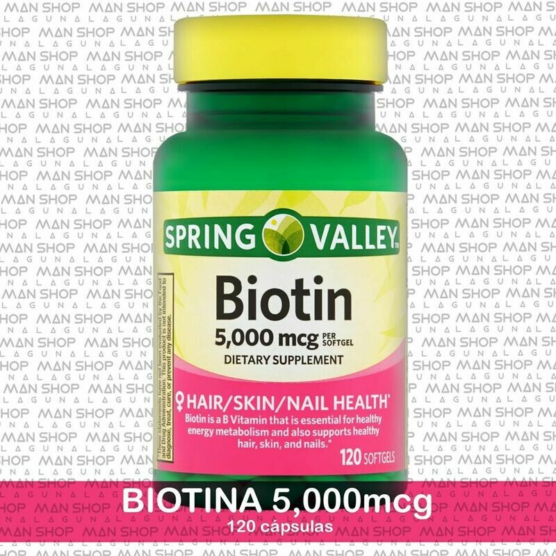 Biotina / Biotin 5,000 mcg. 120 Caps.