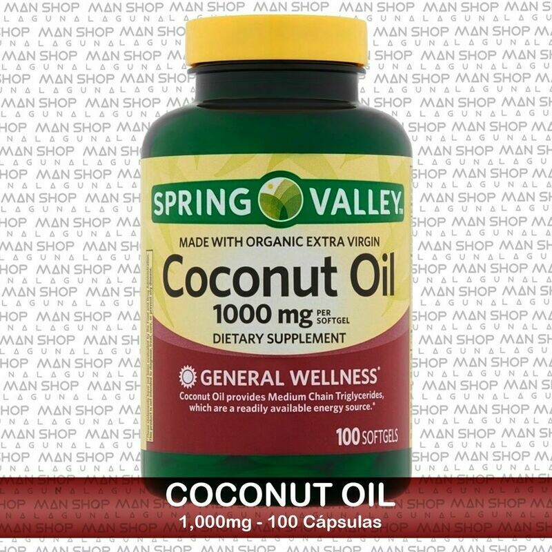 Aceite De Coco 1,000 mg. 90 Caps. / Coconut Oil