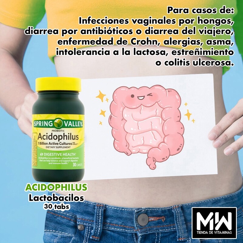 Acidofilus Probiótico / Acidophilus 5 mg 30 Caps.