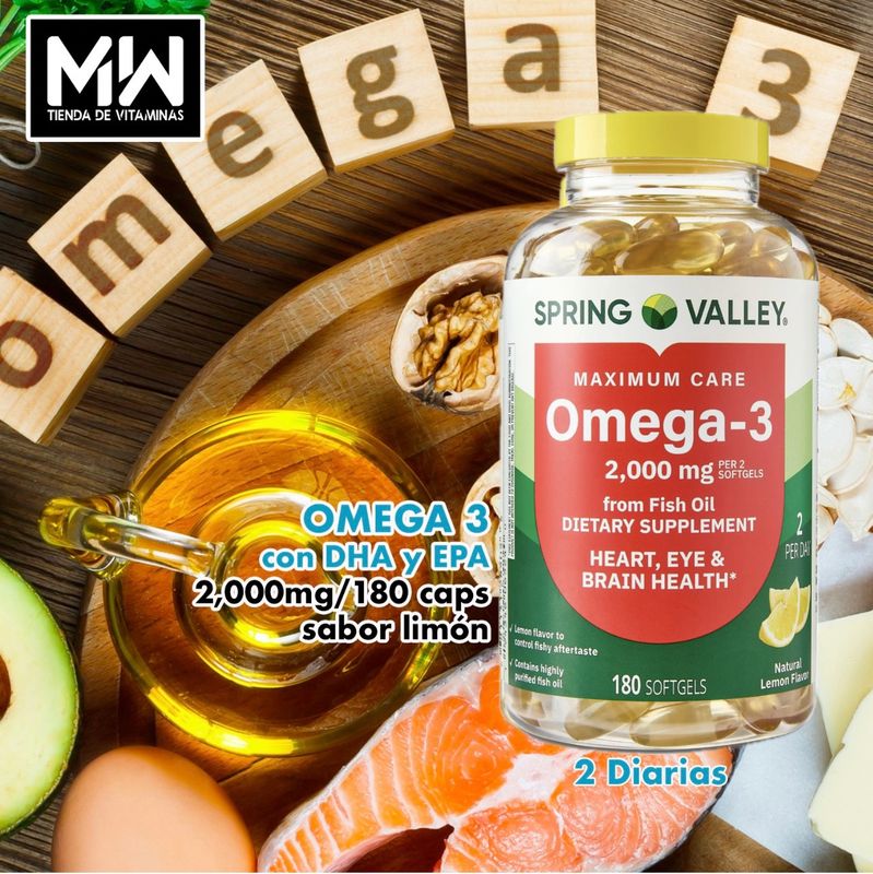 Omega-3 2,000 mg. 180 Caps.