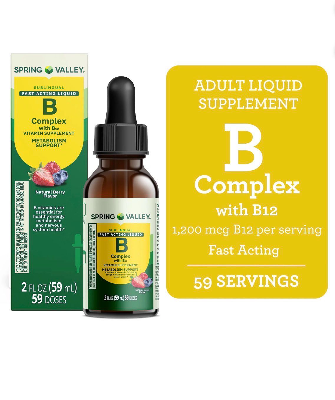 Complejo B Sublingual / Liquid B complex 59 ml.