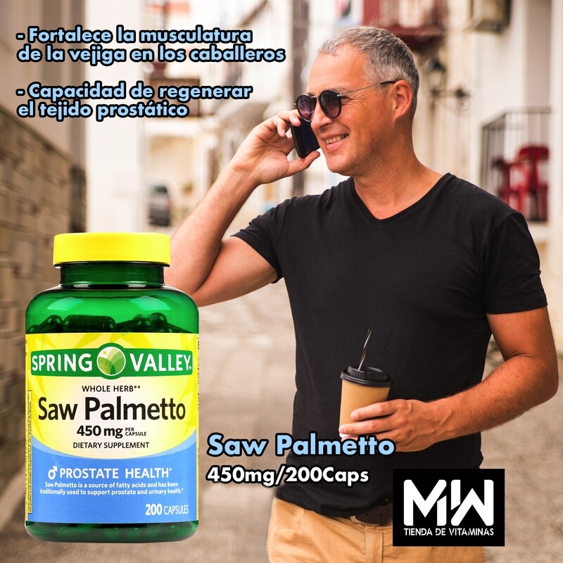Saw Palmetto 450 mg. 200 Caps.