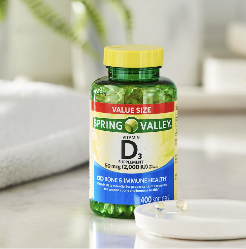 Vitamina D3 / Vitamin D3 50 mcg. (2,000 IU) 400 Caps.