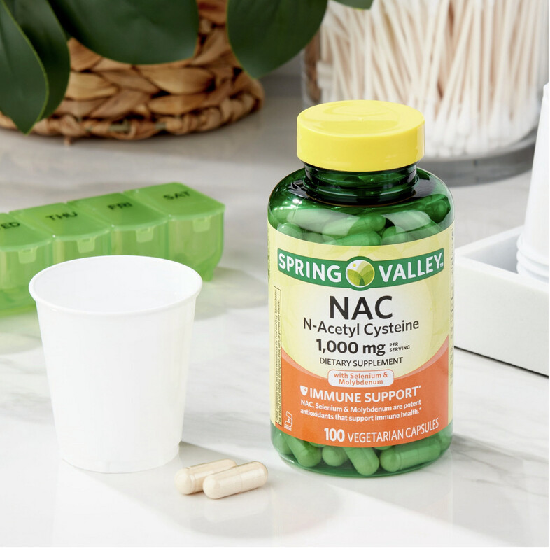 N-Acetil Cisteína 1,000 mg 100 cáps. NAC N-Acetil Cisteína 1,000 mg 100 cáps. NAC