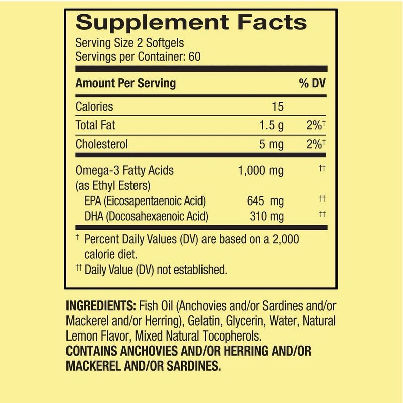 Omega-3 1,000 mg 120 mini caps