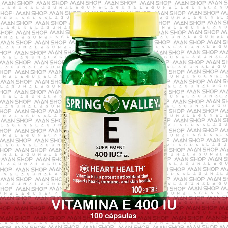 Vitamina E / Vitamin E 400IU 100 caps.