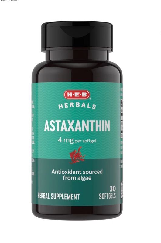 Astaxantina/ Astaxanthin 4 mg, 30 caps.
