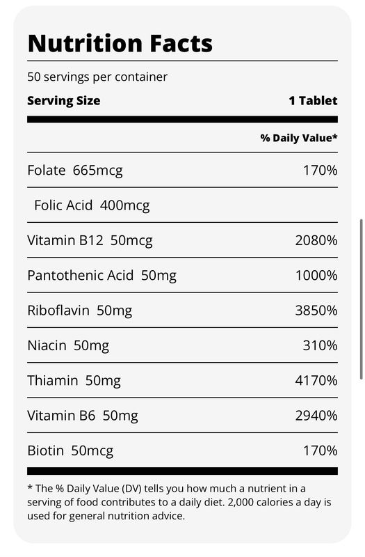 B50 Complex, 50 tabs.