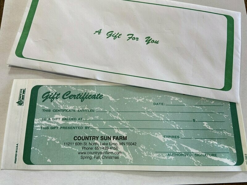 Gift Certificates
