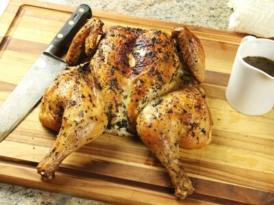 Butterflied Whole Chicken w/ Local Lemon Herb Rub - Choose your sides