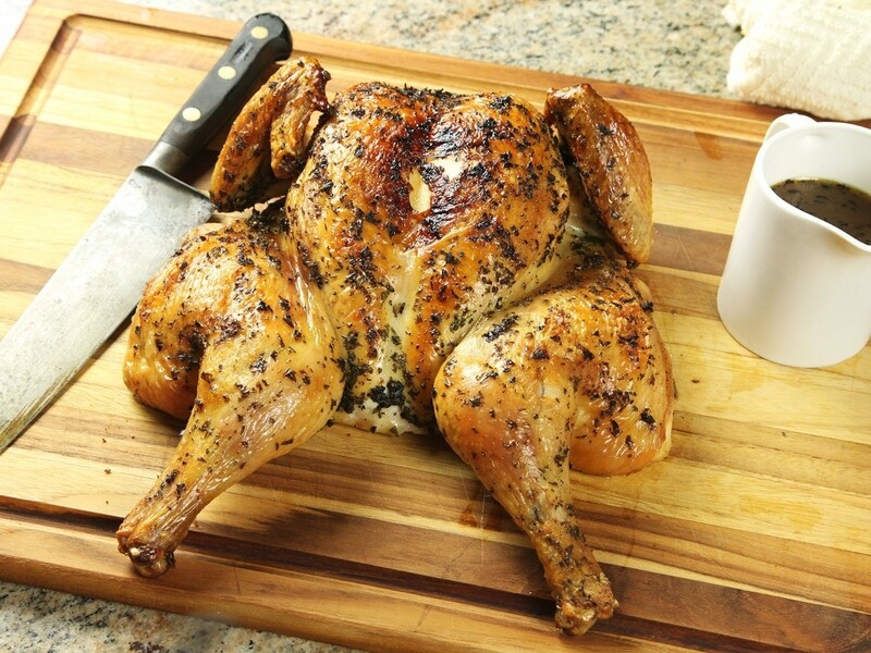 Butterflied Whole Chicken w/ Local Lemon Herb Rub - Choose your sides