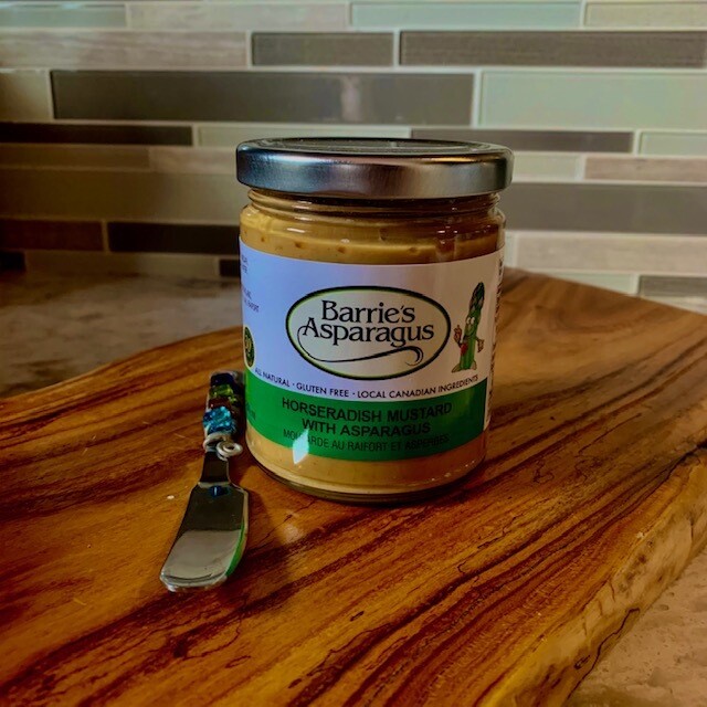 Horseradish Mustard - Barrie&#39;s Asparagus Farm LOCAL - 250ml