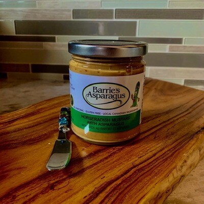 Horseradish Mustard - Barrie&#39;s Asparagus Farm LOCAL - 250ml