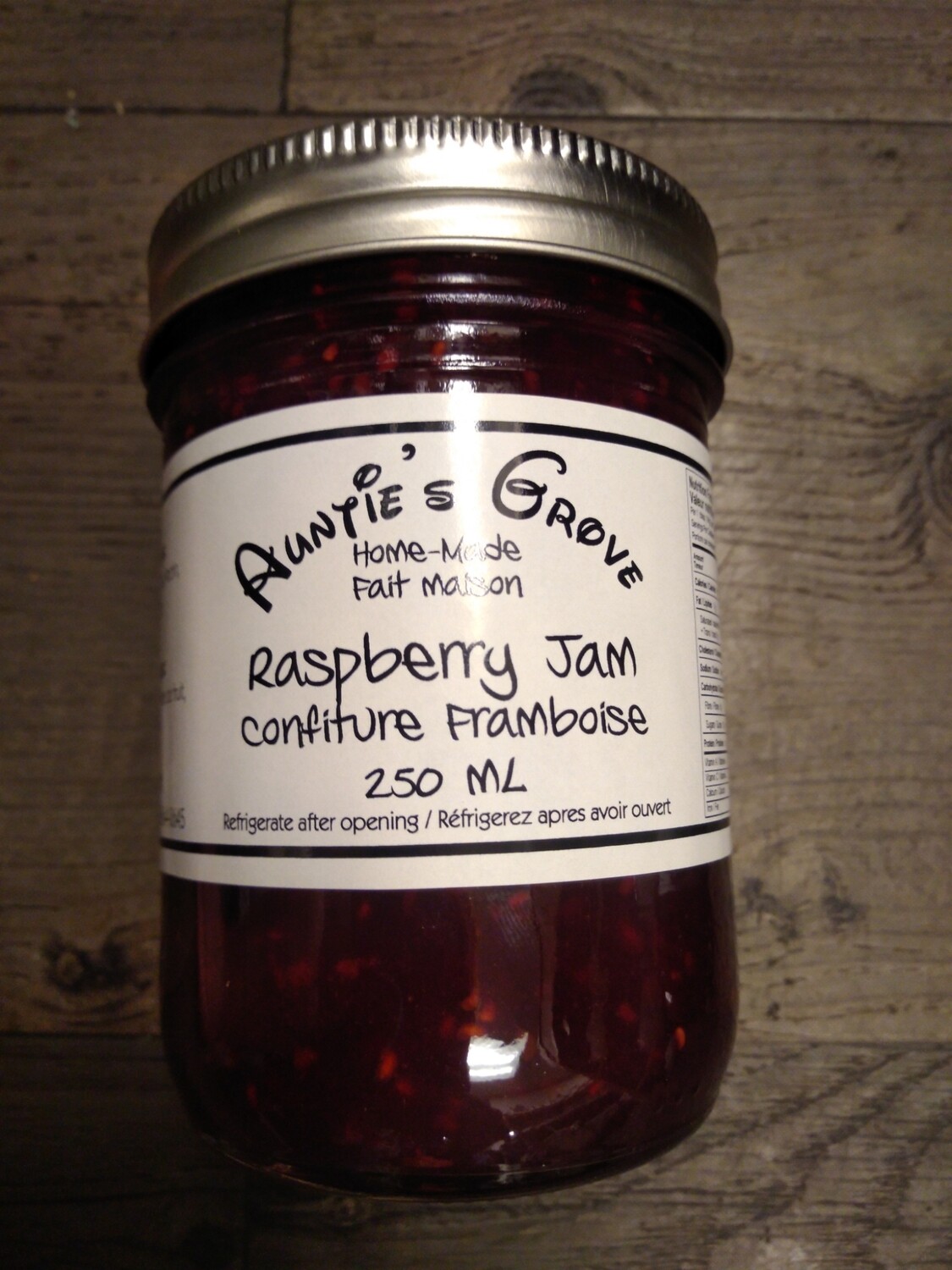 Auntie's Grove Raspberry Jam - Local