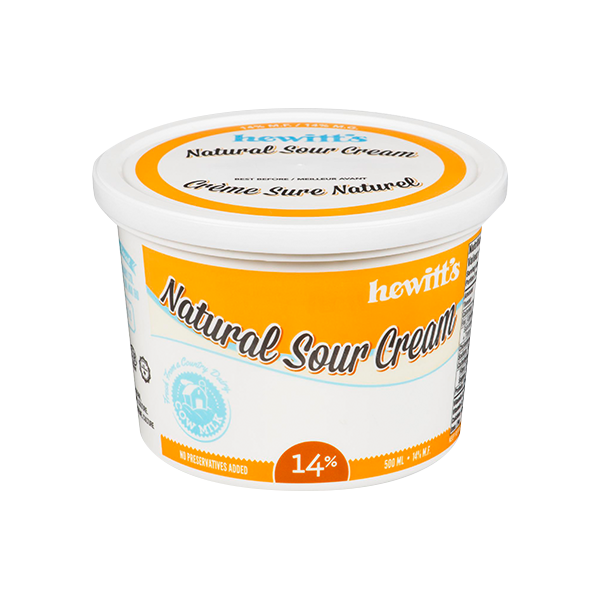 Hewitt's Sour Cream 14% - 500g LOCAL
