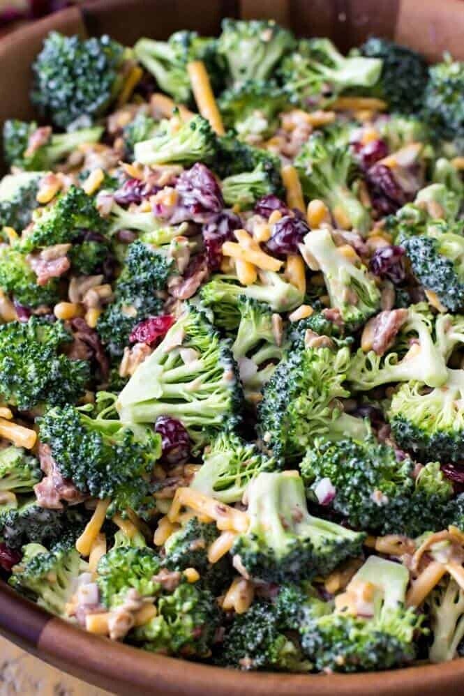 Creamy Broccoli Cheddar Salad