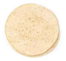 10" White Tortilla Wraps - Pack of 10