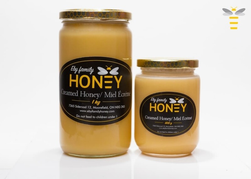 Pure Creamed Honey 500g - Eby Family Honey Farm LOCAL