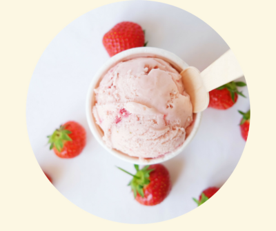 Four All Ice Cream - Strawberries & Cream - LOCAL