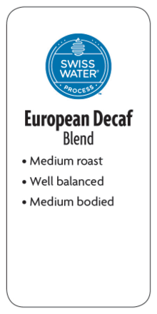 European Decaf Whole Bean Coffee  - Planet Bean Coffee LOCAL - 12oz