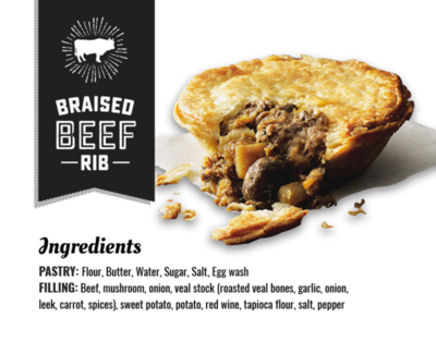 Braised Beef Rib Pot Pie - LOCAL The Pie Commision