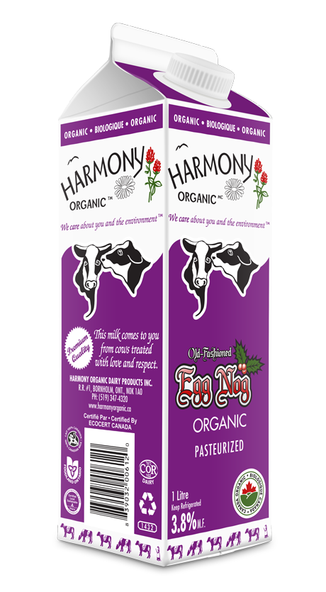 Egg Nog - Harmony Organic LOCAL 1L