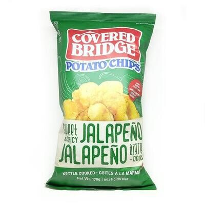 Sweet & Spicy Jalepeno Chips - 170g Covered Bridge LOCAL
