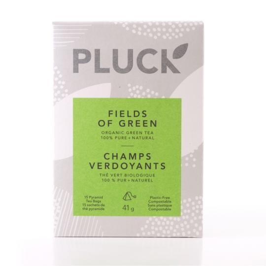 Field of Greens- 15ct Box Green Tea Bags LOCAL Pluck Tea