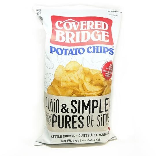 Plain & Simple Kettle Chips - 170g Covered Bridge LOCAL