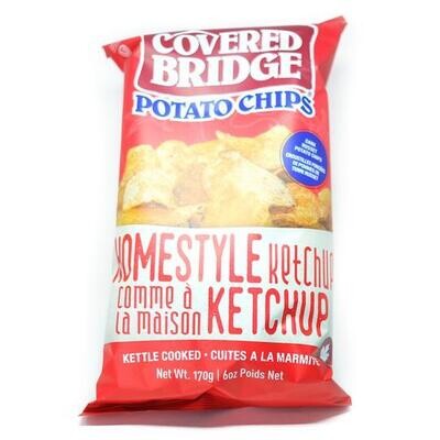 Homestyle Ketchup Chips - 170g Covered Bridge LOCAL