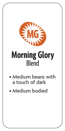 Morning Glory Ground Medium Coffee  - Planet Bean Coffee LOCAL - 12oz