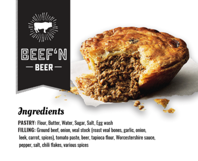 Beef & Beer Pot Pie - LOCAL The Pie Commision