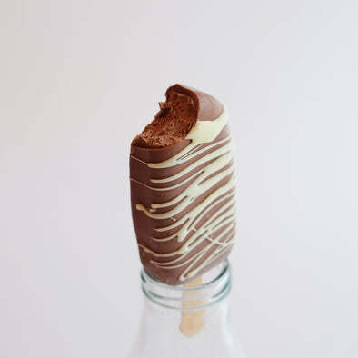 Vegan Chocolate Brownie Chunk Ice Cream Bar - Four All Ice Cream LOCAL