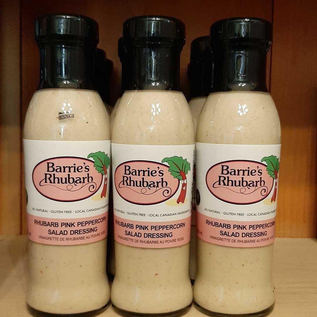 Rhubarb and Pink Peppercorn Salad Dressing - LOCAL Barrie's Asparagus Farm