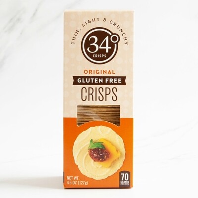 Original Gluten Free Crisps - 34 Degrees Crackers