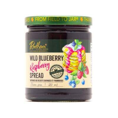 Wild Blueberry Raspberry Spread LOCAL Rootham's Gourmet