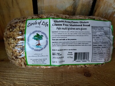 Gluten Free 7 Grain Bread Sliced - Grainharvest Breadhouse LOCAL