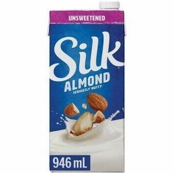 Silk Almond Milk Vanilla Unsweetend - 946ml