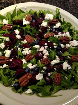 Blueberry Beet & Arugula Salad - Serves 5-6