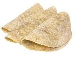 12&quot; White Tortilla Wraps - Pack of 12