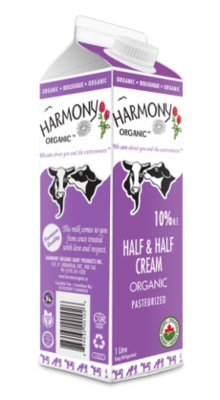 Organic 10% Cream - Harmony Organic LOCAL 1L