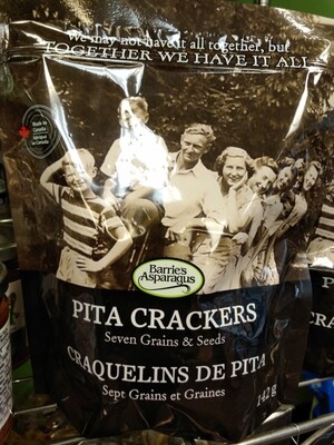Pita Crackers - Barrie's Asparagus Farm LOCAL - 198g