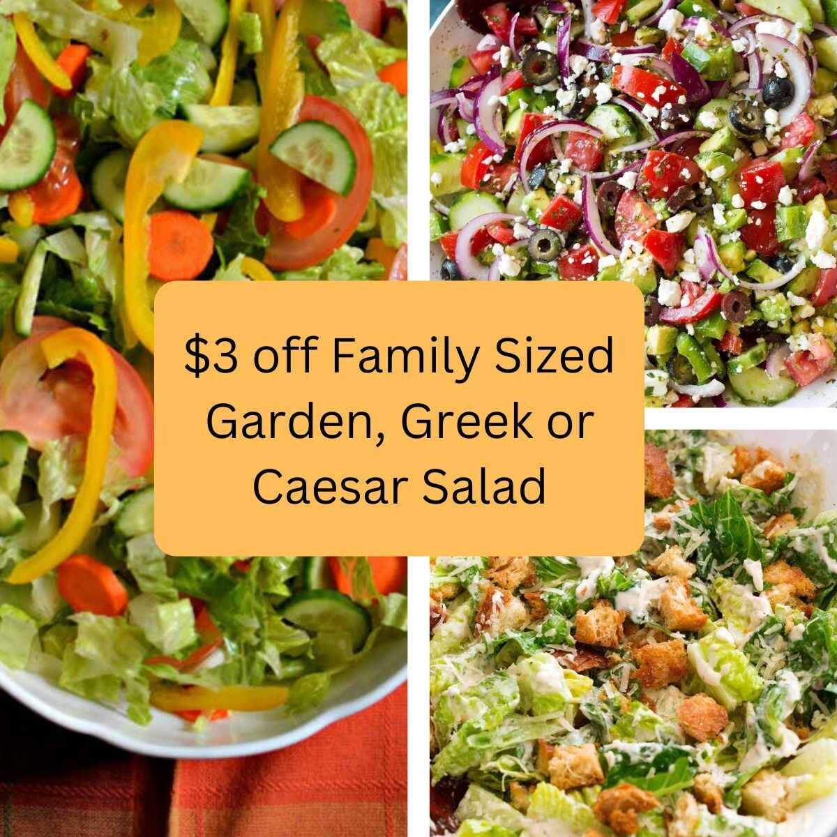 Caesar Salad - 2 Sizes  - $4 off family sized salads