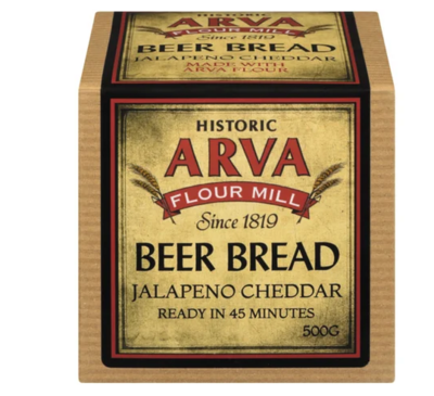 Arva Mill Beer Bread Jalapeno Cheddar Mix - 500g LOCAL