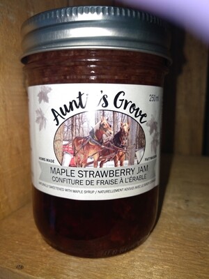 Auntie's Grove Maple Strawberry Jam - Local