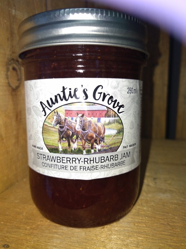 Auntie&#39;s Grove Strawberry Rhubarb Jam - Local