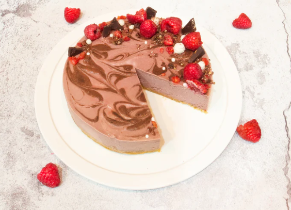 Choco Raspberry Cheezecake Slice - Vegan LOCAL Rawsome 95g